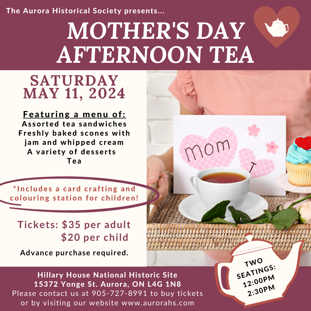 Mother's Day Afternoon Tea (with children's ticket) | AHS